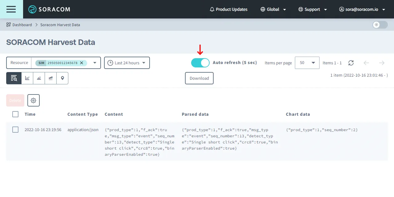 Enable Harvest Data Auto Refresh