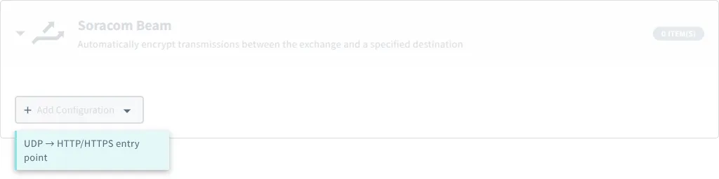 Add a UDP to HTTP/HTTPS configuration