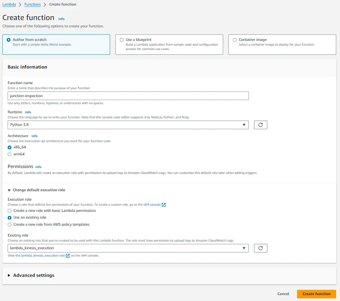 Lambda settings