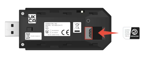 Insert SIM card