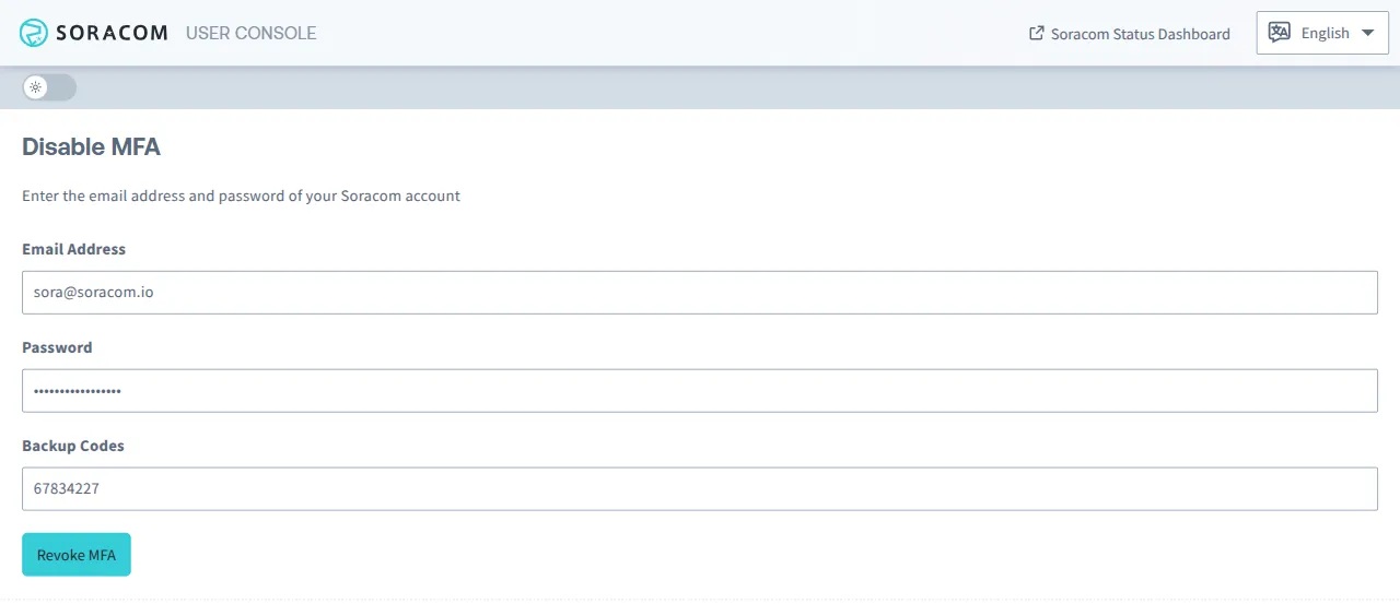 Confirm revoking MFA