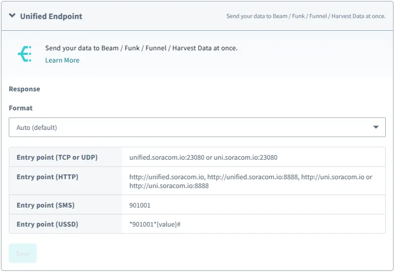 Unified Endpoint Options
